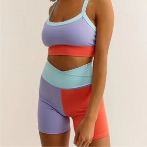 Z Supply Color Block Bike Shorts - Size XS